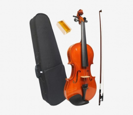 Violin with 4 Adjustable Strings and Bow